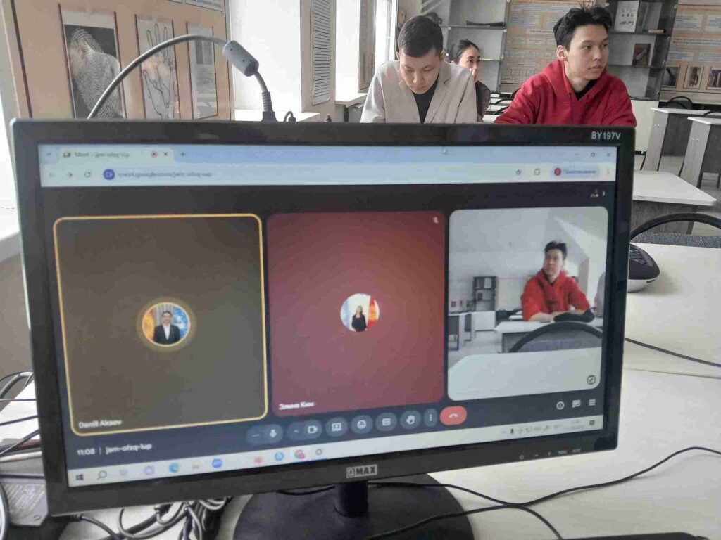 Гостевая онлайн лекция представителя Клуба молодых дипломатов Кыргызской Республики 1