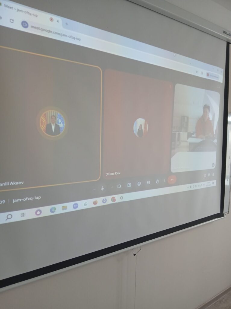 Гостевая онлайн лекция представителя Клуба молодых дипломатов Кыргызской Республики 2