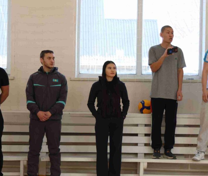 Товарищеская встреча по волейболу между командами университета КАСУ и Высшего колледжа КАСУ3