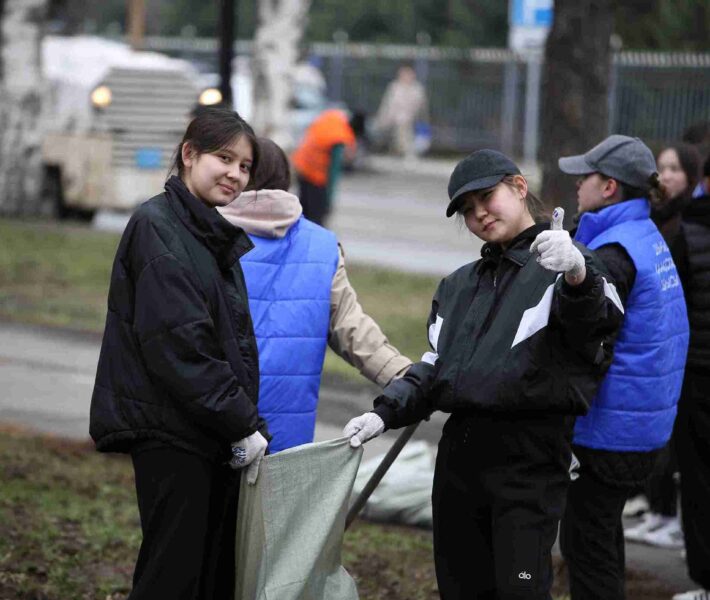 Студенты КАСУ присоединились к республиканской экологической акции «Таза Қазақстан»! 7